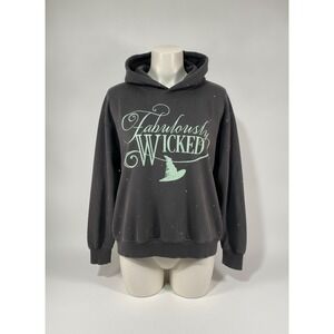 Wicked The Musical Fabulously Wicked Rhinestone Hoodie Mens Medium Black
